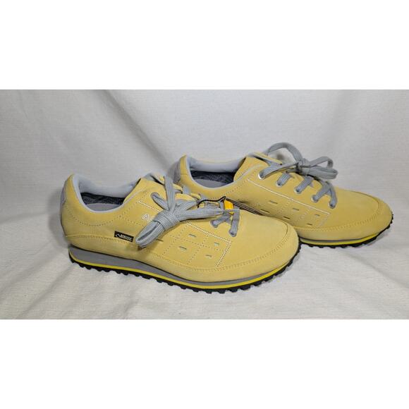 Asolo womens Gore Tex Butter Yellow Hiking Shoes Sneakers 8.5M Vibram Aster GV - Picture 1 of 8